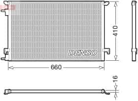 Радиатор кондиционера Denso DCN20045