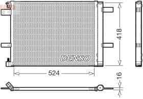 Радіатор кондиціонера Denso dcn07062