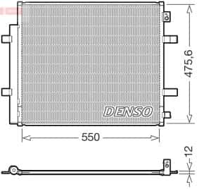 Радиатор кондиционера Denso dcn32073