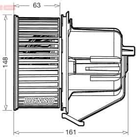 Вентилятор салону Denso dea07027