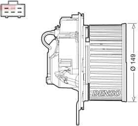Вентилятор салону Denso dea32005