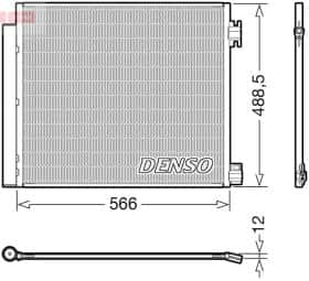 Радиатор кондиционера Denso dcn46026
