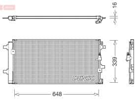 Радиатор кондиционера Denso dcn02043