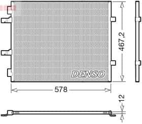 Радиатор кондиционера Denso dcn20042