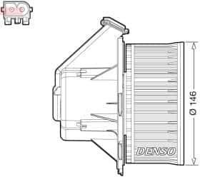Вентилятор салона Denso dea17032