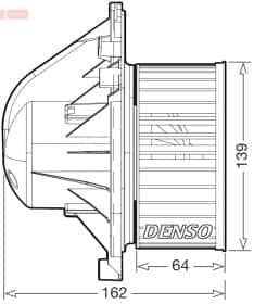Вентилятор салону Denso dea05011