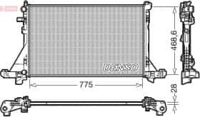 Радіатор охолодження двигуна Denso drm23112