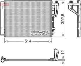 Радиатор кондиционера Denso dcn41014
