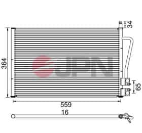 Радіатор кондиціонера JPN 60c9097jpn