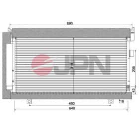 Радіатор кондиціонера JPN 60c9132jpn