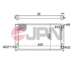 Радіатор охолодження двигуна JPN 60c9053jpn