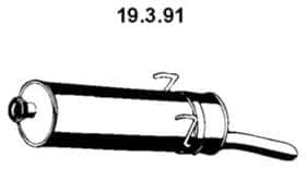 Глушник вихлопних газів кінцевий Eberspächer 19.3.91