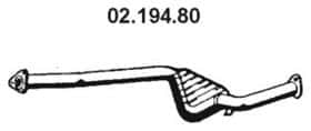 Середній глушник вихлопних газів Eberspächer 02.194.80 Середній глушник вихлопних газів Eberspächer 02.194.80