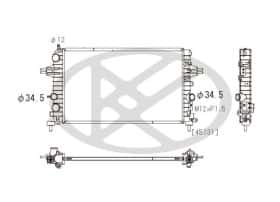 Радіатор охолодження двигуна Koyorad pl462620
