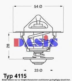 Термостат Aks Dasis 750507N Термостат Aks Dasis 750507N