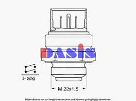 Датчик температури охолоджувальної рідини Aks Dasis 751611N