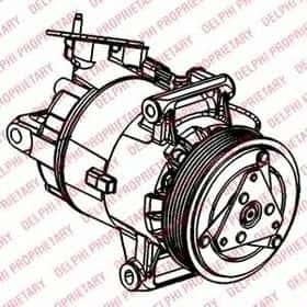 Компрессор кондиционера Delphi TSP0155927