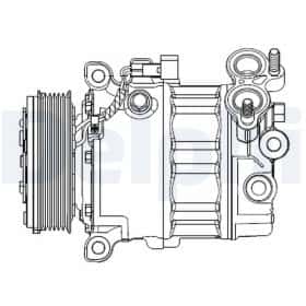Компрессор кондиционера Delphi cs20512