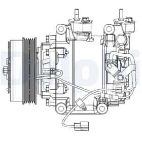 Компрессор кондиционера Delphi cs20510