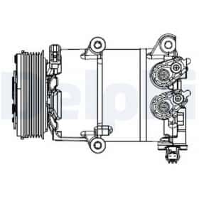 Компрессор кондиционера Delphi cs20553