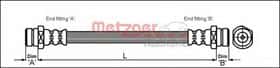 Тормозной шланг Metzger 4113305