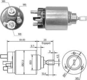 Тяговое реле стартера Magneti Marelli 940113050010