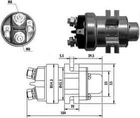 Тягове реле стартера Magneti Marelli 940113050018