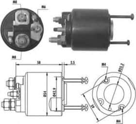 Тягове реле стартера Magneti Marelli 940113050064