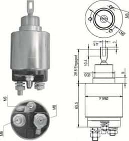 Тяговое реле стартера Magneti Marelli 940113050348