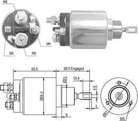 Тягове реле стартера Magneti Marelli 940113050363