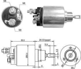 Тяговое реле стартера Magneti Marelli 940113050365