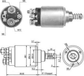 Тяговое реле стартера Magneti Marelli 940113050389