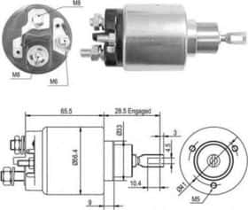 Тяговое реле стартера Magneti Marelli 940113050428