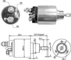 Тяговое реле стартера Magneti Marelli 940113050429