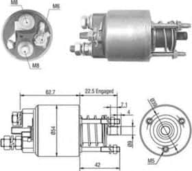 Тягове реле стартера Magneti Marelli 940113050470