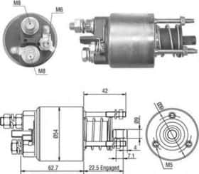 Тягове реле стартера Magneti Marelli 940113050491