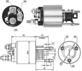 Тягове реле стартера Magneti Marelli 940113050526