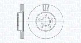 Гальмівний диск Magneti Marelli 361302040136