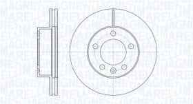 Гальмівний диск Magneti Marelli 361302040622