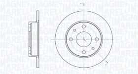 Гальмівний диск Magneti Marelli 361302040169