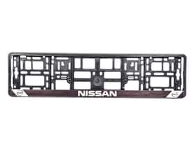 Рамка номерного знака Carlife NH042 колір чорний на Nissan