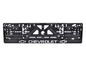 Рамка номерного знака Carlife NH35 колір чорний на Chevrolet