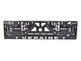 Рамка номерного знака Carlife NH63 цвет черный Ukraine
