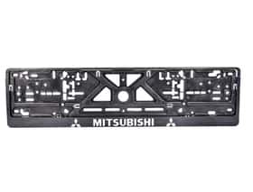 Рамка номерного знака Carlife NH53 колір чорний на Mitsubishi