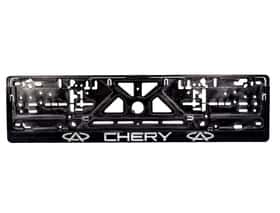 Рамка номерного знака Carlife NH59 колір чорний на Chery