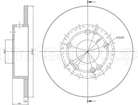 Тормозной диск Metelli 23-0103