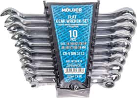 Набор ключей комбинированных трещоточных Molder MT56110 8-19 мм 10 шт