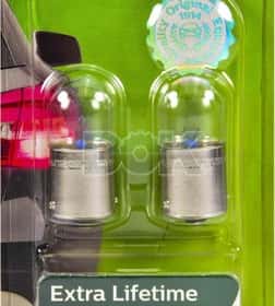 Автолампа Philips LongLife EcoVision R5W BA15s 5 W прозора 12821LLECOB2
