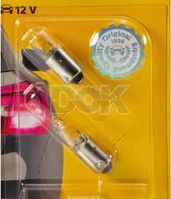 Автолампа Philips Vision H6W BAX9s 6 W прозора 12036B2
