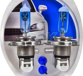Автолампа Philips WhiteVision H4 P43t-38 55 W 60 W прозоро-блакитна 12342WHVSM